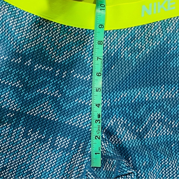 Nike Pro Womens Hyperwarm Running Athletic Tights Nordic Blue Yellow Size Large - Picture 6 of 11